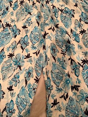 Lilly Pulitzer White and Light Blue Seashell Print Dress